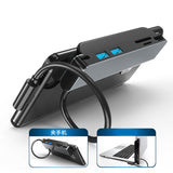 AD-065 6 in 1 USB-C / Type-C to 4K HDMI + SD / TF Card Slot + Type-C + 2 USB 3.0 Back Clip Style Multifunctional Docking Station HUB, 6 In 1 Back Clip Style