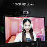 Aoni C33 Beauty FHD 1080P IPTV WebCam Teleconference Teaching Live Broadcast Computer Camera with Microphone, Drive-free Plug and Play, C33