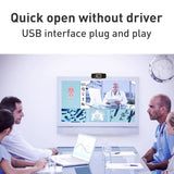 720P Manual Focus Webcam USB Camera with Microphone