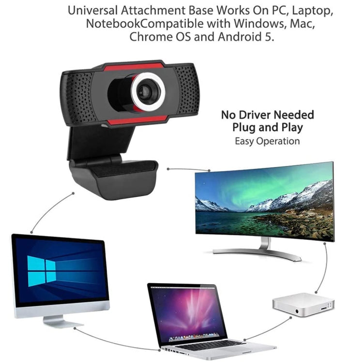 A720 720P USB Camera Webcam with Microphone, 720P
