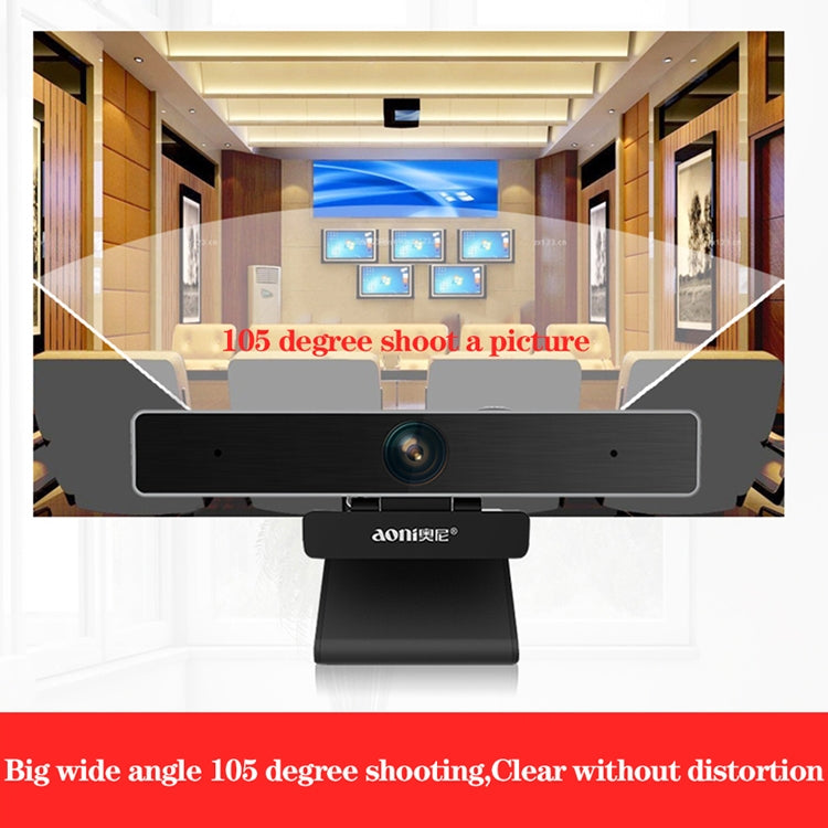 aoni C90 1080P HD Business Smart Computer Camera with Microphone, C90