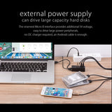 ORICO W5P-U2-100 USB 2.0 Desktop HUB with 100cm Micro USB Cable Power Supply, W5P-U2-100 Black