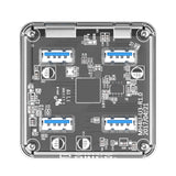 ORICO MH4U-100 USB 3.0 Transparent Desktop HUB with 100cm Micro USB Cable, MH4U-100