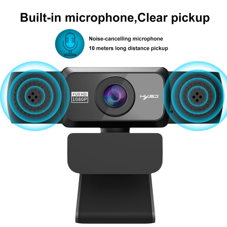 HXSJ S5 1080P Adjustable HD Video Webcam PC Camera with Microphone