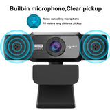 HXSJ S5 1080P Adjustable HD Video Webcam PC Camera with Microphone