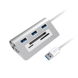 Rocketek HC423 USB3.0 x 3 + SD / TF / CF Card Reader HUB Adapter