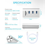 Rocketek HUB-3PC2 High Speed USB 3.0 Splitter HUB Adapter