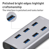8108 7 Ports USB 3.0 to USB 3.0 HUB, Cable Length: 80cm, 8108