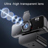 Yesido KM14 2K 4.0MP HD USB Webcam, Cable Length 1.5m, KM14