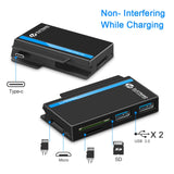 ROCKETEK RT-SGO737 2 USB 3.0 + Micro USB Interface Hub for Microsoft Surface Go, with 2 TF Card & SD Card Slots, RT-SGO737