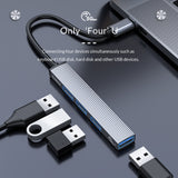 ORICO-AH-13-GY-BP USB 3.0 x 1 + USB 2.0 x 3 to USB-C / Type-C HUB Adapter, AH-13