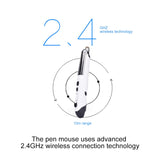PR-08 6-keys Smart Wireless Optical Mouse with Stylus Pen & Laser Function, Laser Function White, Laser Function Black, Laser Function Grey, Laser Function Blue, Laser Function Red