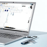 V253B 5 in 1 USB + USB-C/Type-C to USB Multifunctional Docking Station HUB Adapter, V253B