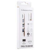 T-818 TF + 3 x USB 3.0 to USB-C / Type-C HUB Adapter