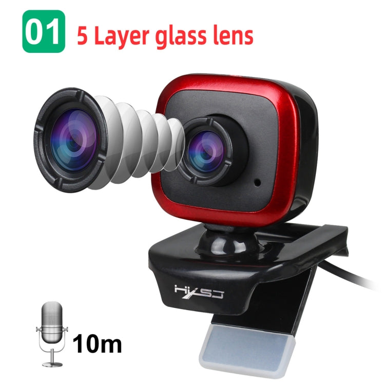 HXSJ A849 480P Adjustable 360 Degree HD Video Webcam PC Camera with Microphone