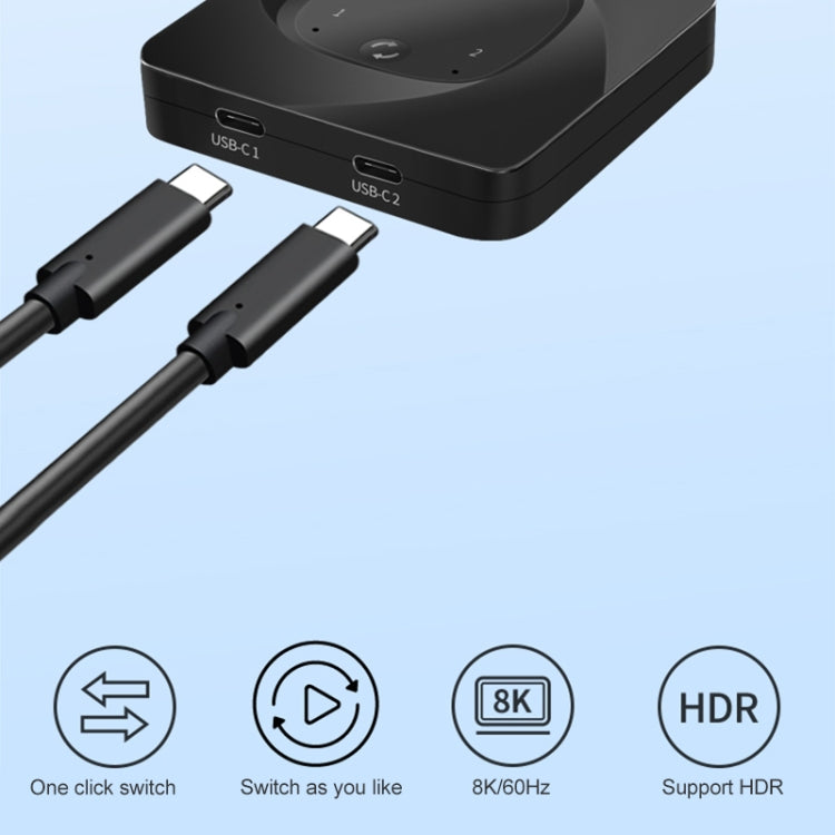 C-HD019 USB-C / Type-C Full-featured Bidirectional Switch Supports 8K HD Display, C-HD019