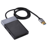 6 In 1 Multi-function Dual USB 3.0 + XQD + CF + TF + SD Card Reader, 6 In 1 (Silver), 6 In 1