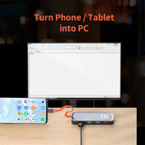 ROCK TR03 8 In 1 Type-C / USB-C to HDMI Multifunctional Extension HUB Adapter, TR03