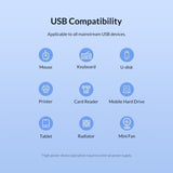 3019 4 x USB 3.0 to USB 3.0 Aluminum Alloy HUB Adapter with LED Indicator