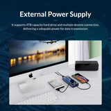 ORICO AT2U3-13AB-GY-BP 13 Ports USB 3.0 HUB with Individual Switches & Blue LED Indicator, US Plug, 13AB