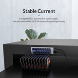 ORICO AT2U3-13AB-GY-BP 13 Ports USB 3.0 HUB with Individual Switches & Blue LED Indicator, US Plug, 13AB