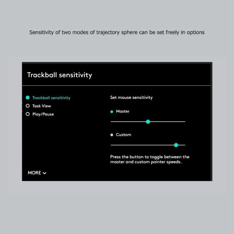 Logitech MX ERGO 440DPI Bluetooth + Unifying Dual-mode Wireless Trackball Optical Mouse, MX ERGO