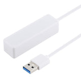 2 in 1 TF / SD Card Reader + 3 x USB 3.0 Ports to USB 3.0 HUB Converter, Cable Length: 26cm, USB 3.0 (White)