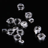 100 PCS Transparent Plastic Camera Lens Frame for iPhone 5 & 5S & 5C, 100pcs Camera Frame