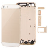Full Housing Alloy  Back Cover with Mute Button + Power Button + Volume Button + Nano SIM Card Tray for iPhone 5S, For iPhone 5S