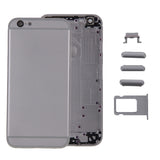 6 in 1 for iPhone 6 (Back Cover + Card Tray + Volume Control Key + Power Button + Mute Switch Vibrator Key + Sign) Full Assembly Housing Cover, For iPhone 6 (6 in 1)