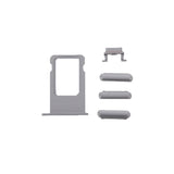 6 in 1 for iPhone 6 (Back Cover + Card Tray + Volume Control Key + Power Button + Mute Switch Vibrator Key + Sign) Full Assembly Housing Cover, For iPhone 6 (6 in 1)