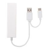 For Galaxy S8 & S8 + / LG G6 / Huawei P10 & P10 Plus / Xiaomi Mi6 & Max 2 and other Smartphones, 3 Port USB+RJ45+USB Male