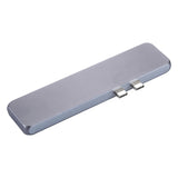 Multi-function Aluminium Alloy Dual USB-C / Type-C HUB Adapter with HDMI Female & 2 x USB 3.0 Ports & 2 x USB-C / Type-C Ports & SD Card Slot & TF Card Slot, HDMI+2xUSB 3.0+2xType-C+Micro SD+SD