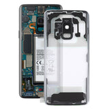 For Samsung Galaxy S9 G960F G960F/DS G960U G960W G9600 Transparent Battery Back Cover with Camera Lens Frame, For Galaxy S9