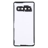 For Samsung Galaxy S10 G973F/DS G973U G973 SM-G973 Transparent Battery Back Cover with Camera Lens Frame, For Galaxy S10
