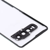 For Samsung Galaxy S10 G973F/DS G973U G973 SM-G973 Transparent Battery Back Cover with Camera Lens Frame, For Galaxy S10