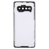 For Samsung Galaxy S10+ SM-G9750 G975F Transparent Battery Back Cover with Camera Lens Frame, For Galaxy S10+
