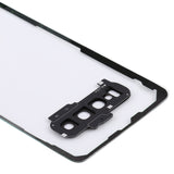 For Samsung Galaxy S10+ SM-G9750 G975F Transparent Battery Back Cover with Camera Lens Frame, For Galaxy S10+