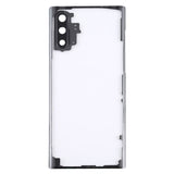 For Samsung Galaxy Note 10 N970 N9700 Transparent Battery Back Cover with Camera Lens Frame, For Galaxy Note 10