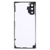 For Samsung Galaxy Note 10 N970 N9700 Transparent Battery Back Cover with Camera Lens Frame, For Galaxy Note 10