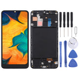 TFT Material LCD Screen and Digitizer Full Assembly With Frame for Samsung Galaxy A30, For Samsung Galaxy A30 (TFT)