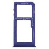 For Samsung Galaxy M40 SM-M405 SIM Card Tray + SIM Card Tray / Micro SD Card Tray, For Samsung Galaxy M40 (dual card), For Samsung Galaxy M40 (dual card) (Baby Blue)
