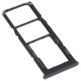 For Samsung Galaxy A12 SM-A125 SIM Card Tray + SIM Card Tray + Micro SD Card Tray, For Samsung Galaxy A12 (Dual Card)