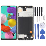 OLED Material LCD Screen and Digitizer Full Assembly with Frame for Samsung Galaxy A51 4G SM-A515(6.36 inch), For Samsung Galaxy A51 4G (OLED)