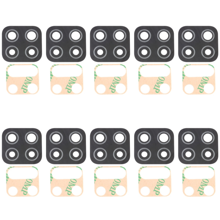 For Samsung Galaxy A12 SM-A125 10pcs Back Camera Lens, For Samsung Galaxy A12