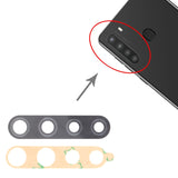 For Samsung Galaxy A21 SM-A215 10pcs Back Camera Lens, For Samsung Galaxy A21