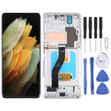 Original LCD Screen and Digitizer Full Assembly with Frame For Samsung Galaxy S21 Ultra 5G SM-G998B, For Samsung Galaxy S21 Ultra 5G