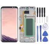 OLED Material LCD Screen and Digitizer Full Assembly with Frame for Samsung Galaxy S8+ SM-G955, For Samsung Galaxy S8+(OLED), For Samsung Galaxy S8+