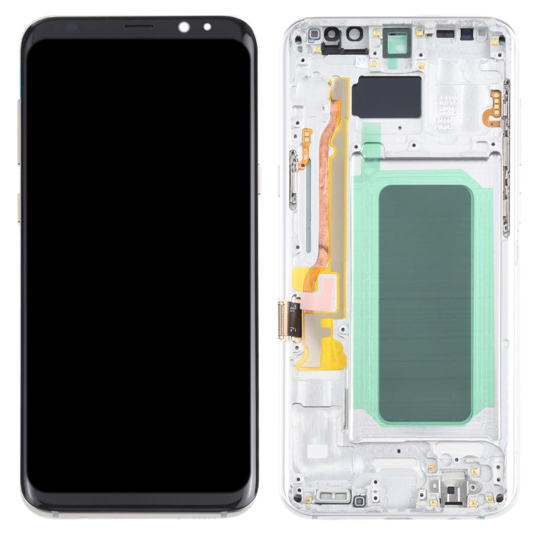 OLED Material LCD Screen and Digitizer Full Assembly with Frame for Samsung Galaxy S8+ SM-G955, For Samsung Galaxy S8+(OLED), For Samsung Galaxy S8+