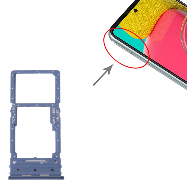 For Samsung Galaxy M53 SM-M536B Original SIM Card Tray + Micro SD Card Tray, For Samsung Galaxy M53 (Original)